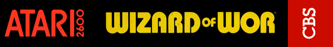Wizard of Wor logo for Atari 2600